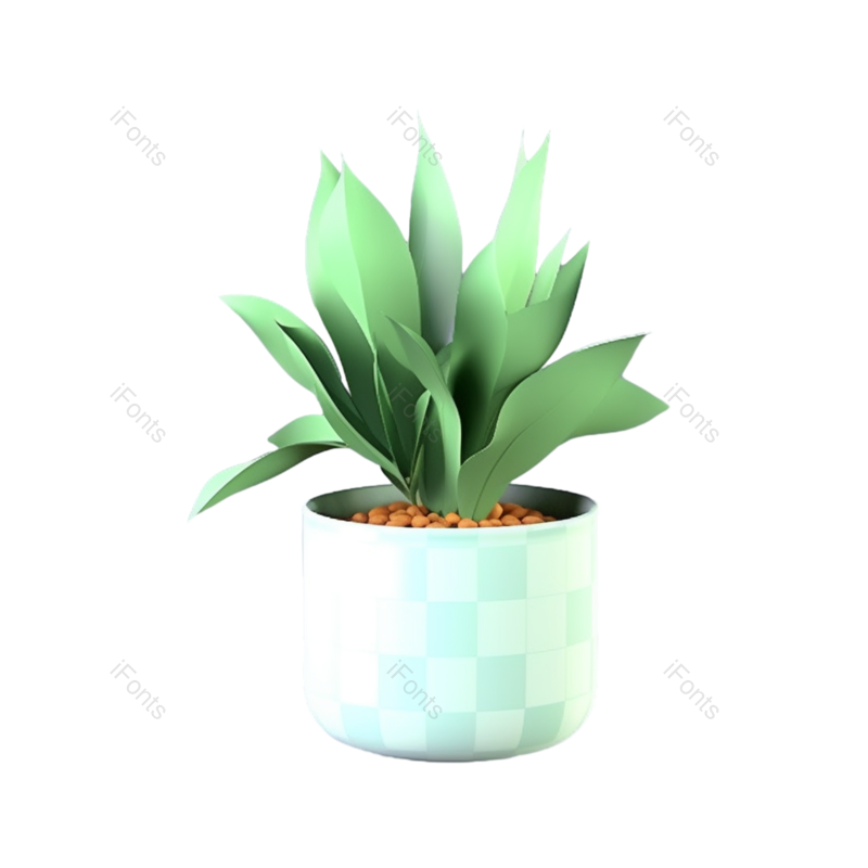 花盆图片,盆栽元素,盆栽植物PNG,绿色免抠素材
